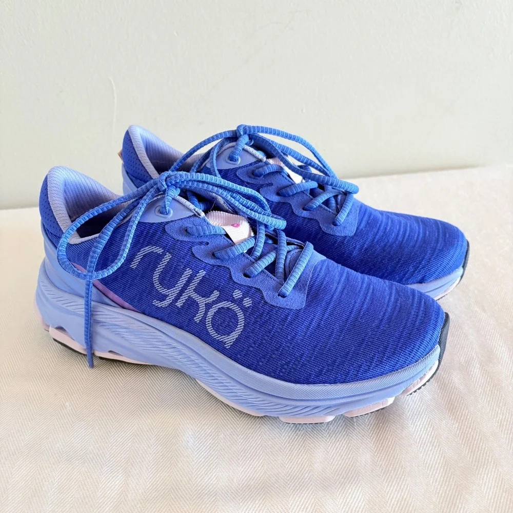 Ryka Devotion X Womens Walking Shoes Blue Mesh RE-ZORB Cushioning Sneaker SZ 7 - Picture 1 of 12